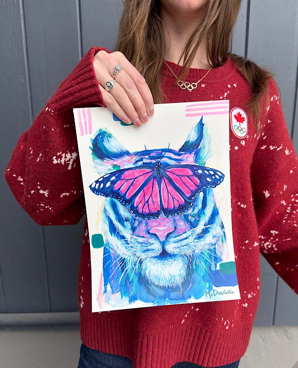 Olympic Tigress 3 Original Painting