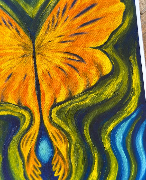 Tiger Lily Butterfly Print